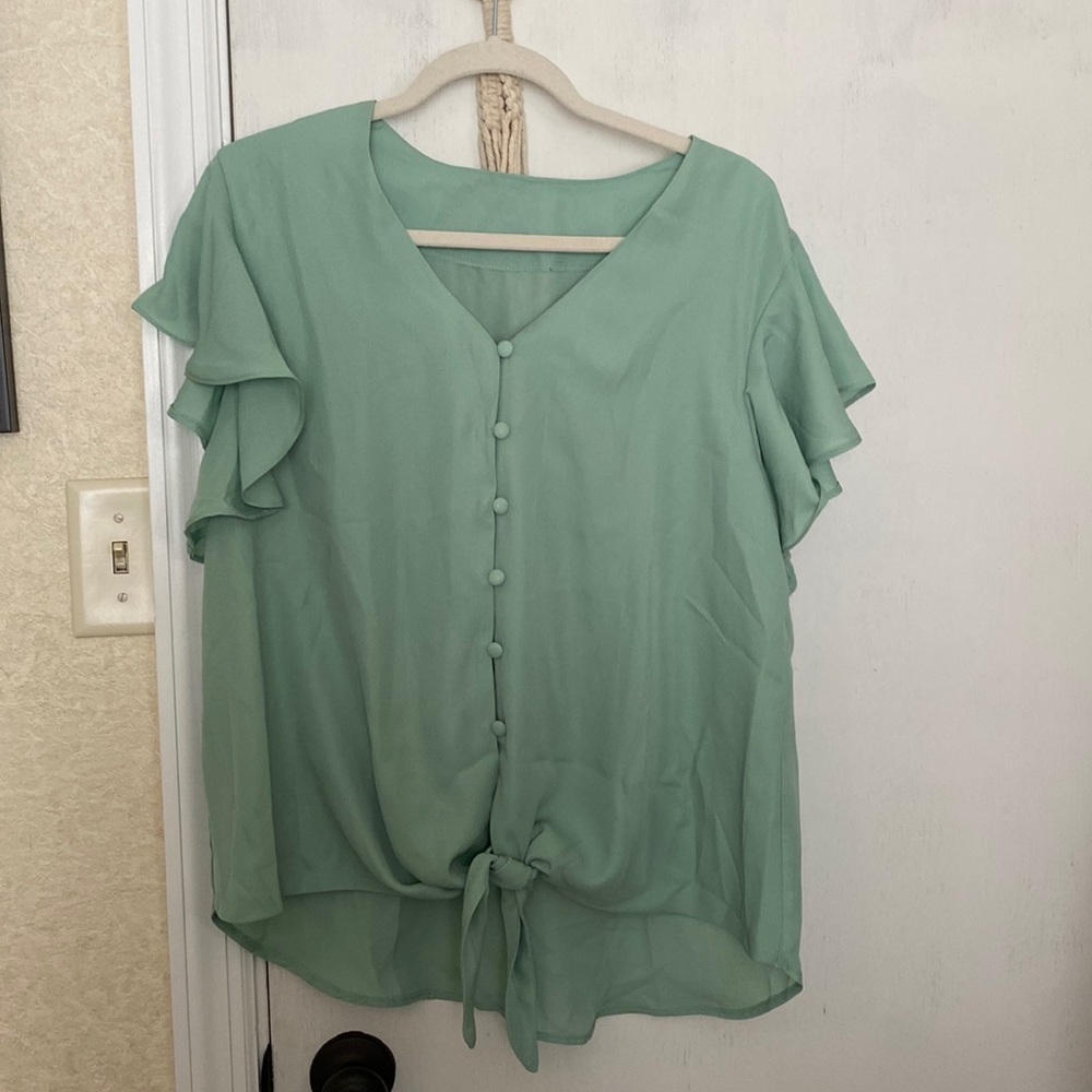 Teal Blouse